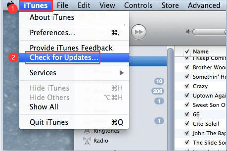 檢查iTunes更新