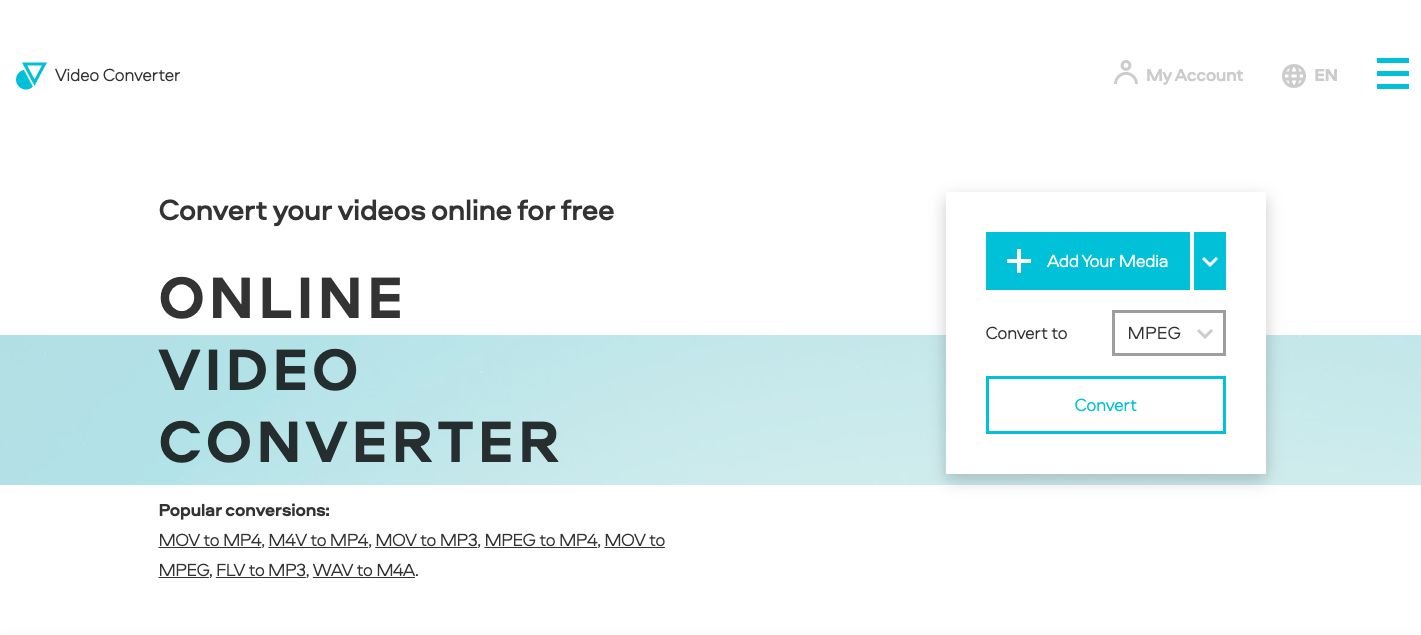 使用 Videoconverter.com 將您的 WAV 文件轉換為 MPEG