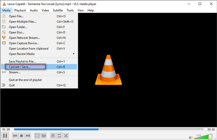 如何使用 VLC 將 MP3 轉換為 MPG