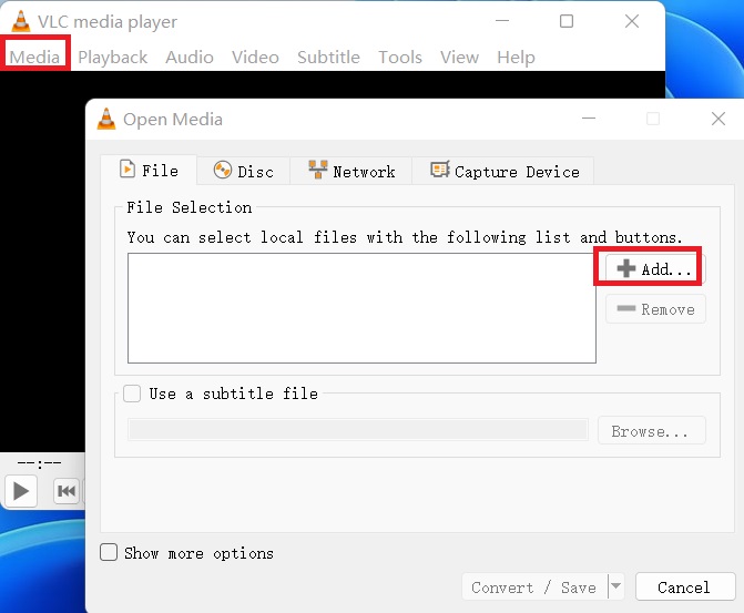 使用 VLC 將 M4V 轉換為 MKV