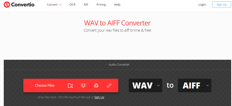 WAV到AIFF轉換器免費在線