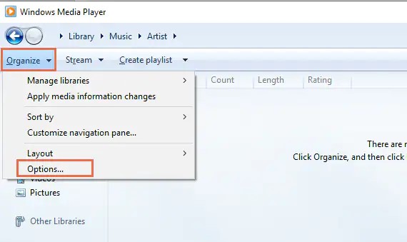 使用 Windows Media Player 將 MP4 轉換為 WMA